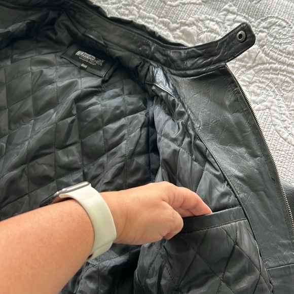 NWOT Men’s Retro Harley Davidson Vintage Motorcycle Leather Jacket, XXXL 3XL - Picture 13 of 13